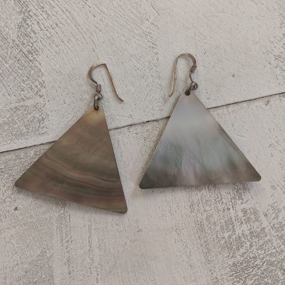 Triangle earrings - Picture 2 of 2
